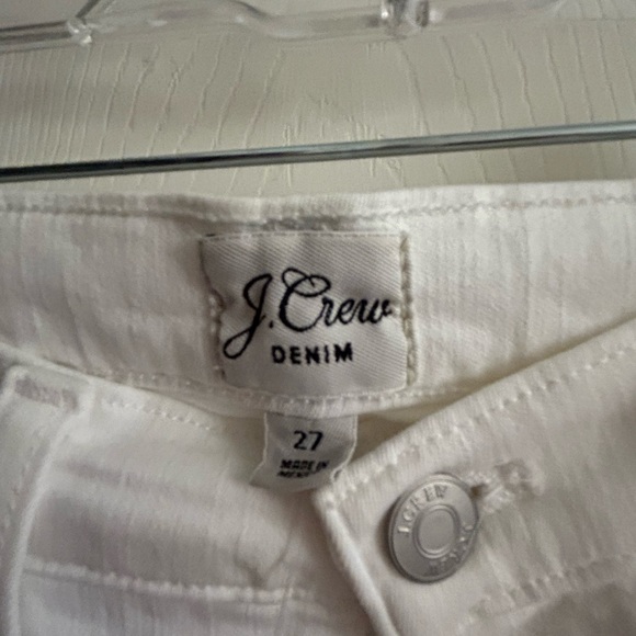 J. Crew 10” Vintage straight Jean, white, Size 27, NWT. Great for summer! - Picture 5 of 6